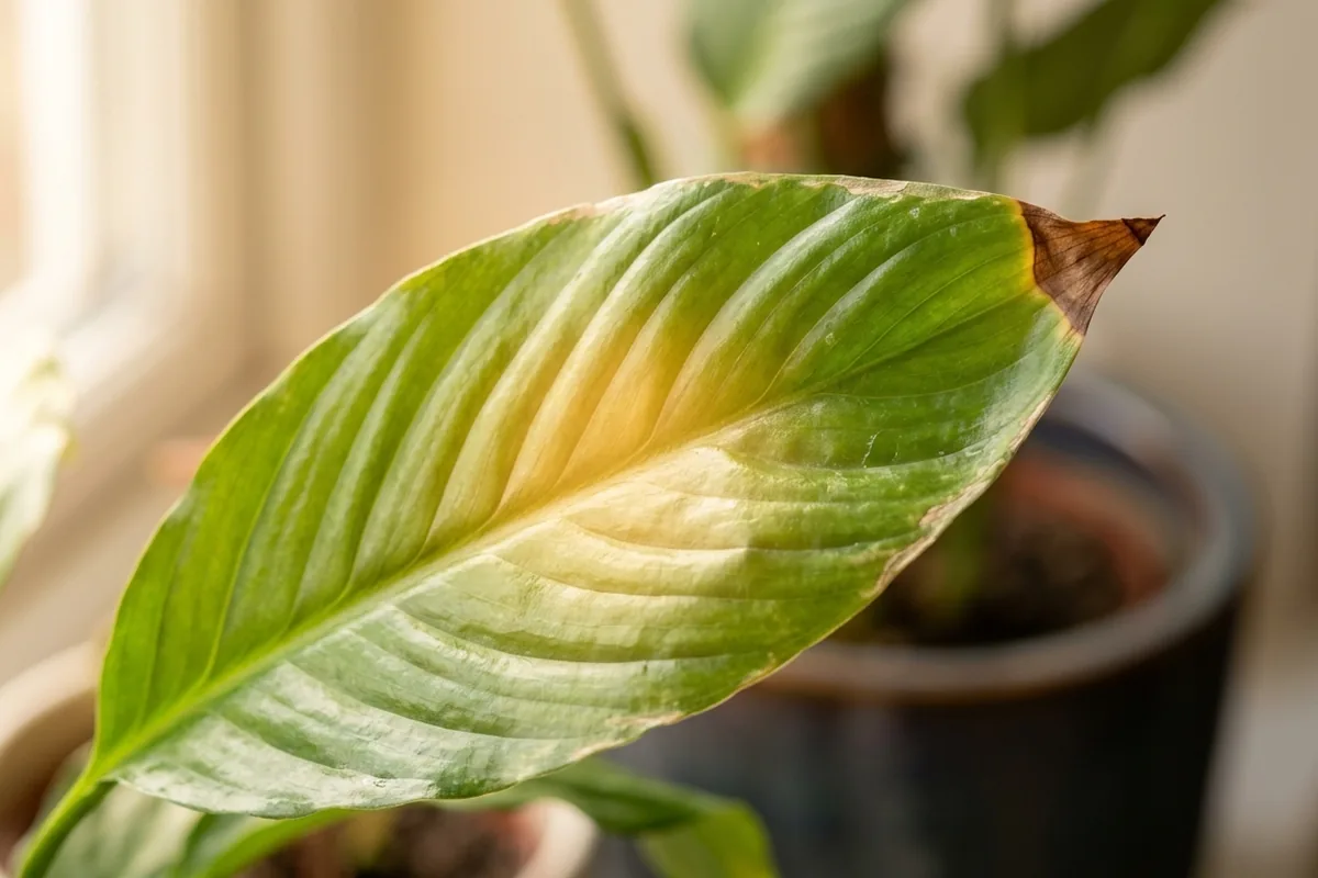 Brown leaf tips are often a warning sign, not just dry air