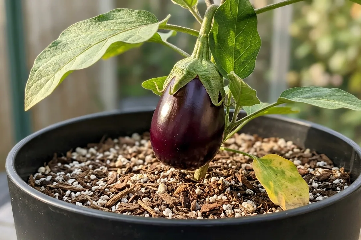How to grow compact aubergines in containers and small greenhouses