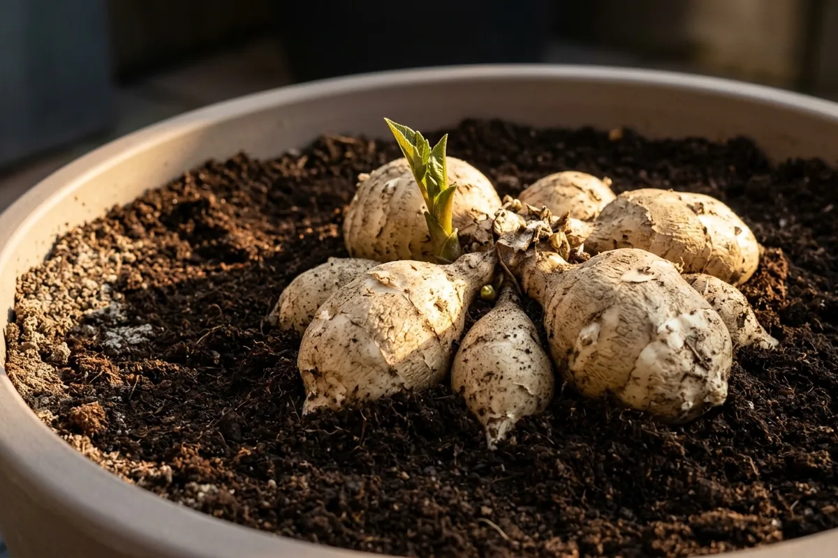 How to plant dahlia tubers in pots for patios and small gardens