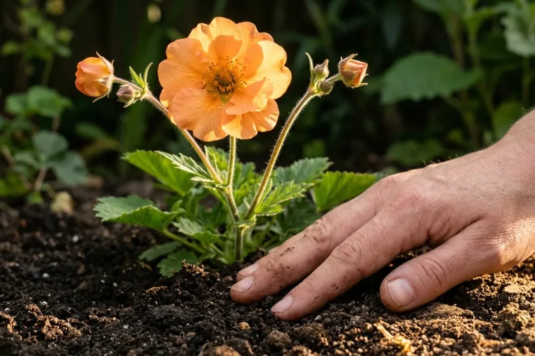 How to plant Geum Totally Tangerine in sun or partial shade