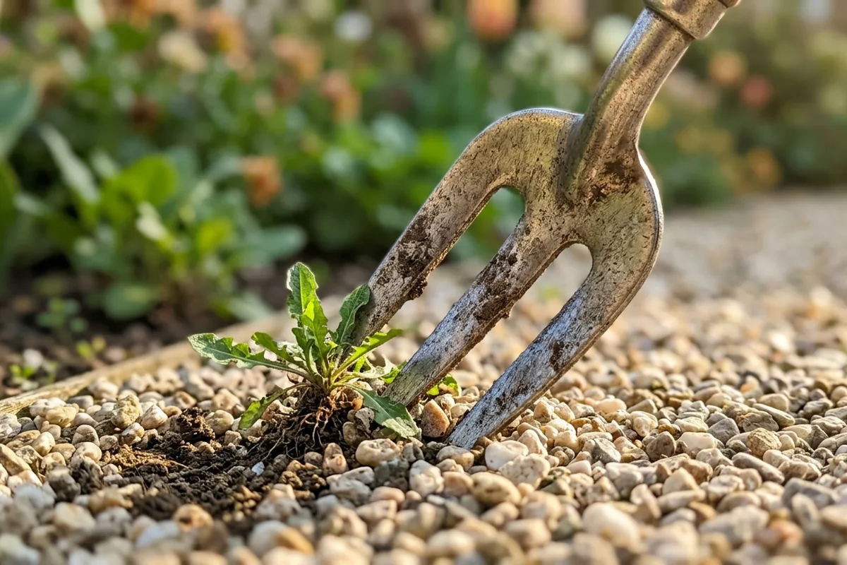 How to prevent weeds taking over gravel paths and borders