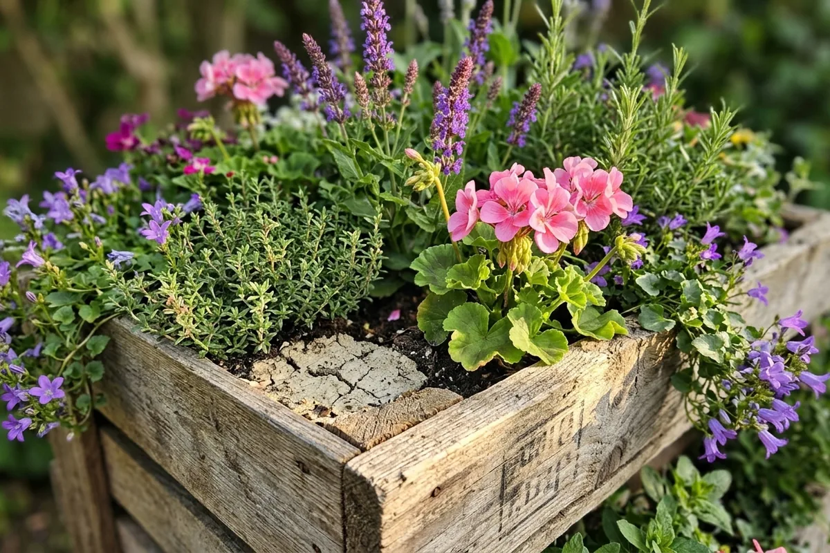 Sustainable garden ideas using recycled and natural materials