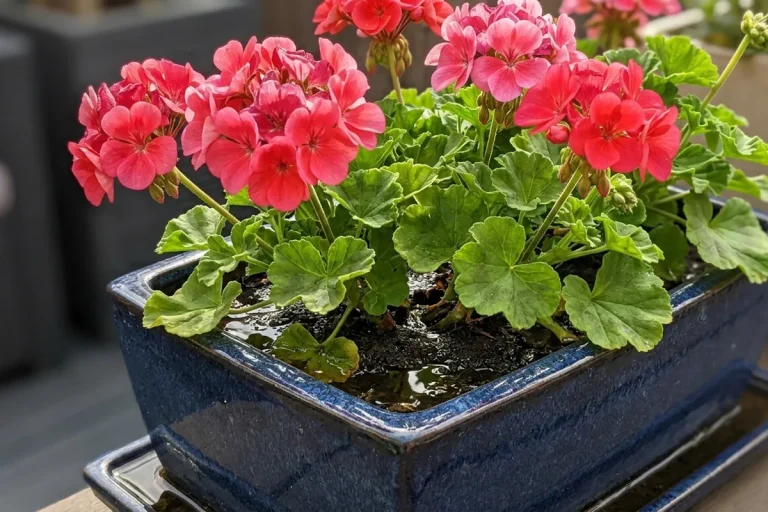 The first sign your container flowers need better drainage