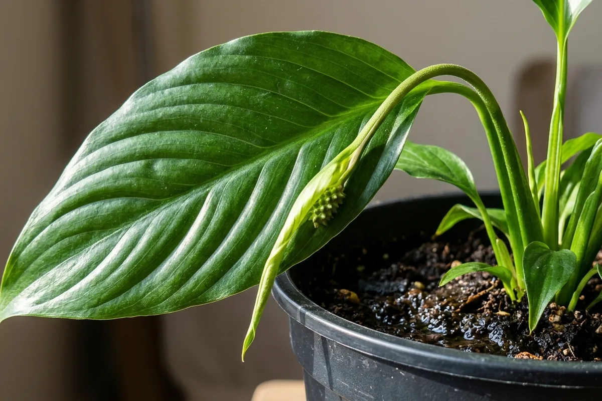 Why peace lilies droop even when the compost looks damp