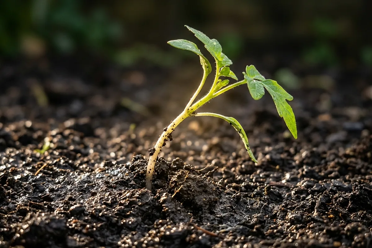 Why young plants vanish overnight after rain